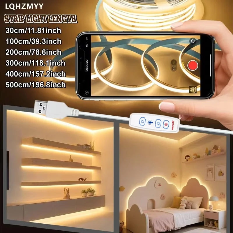For Space Lighting Cabinet Kitchen Roll Strip three-key Dimmer