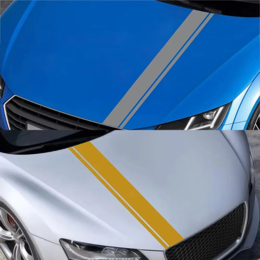 For VW Tesla Skoda Volvo Suzuki Hood Bonnet Sticker Graphics
