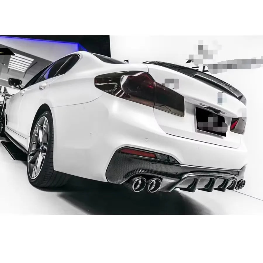 For BMW 5 Serie M5 F90 G30 G38 Carbon Fiber Back Lip Rear Bumper
