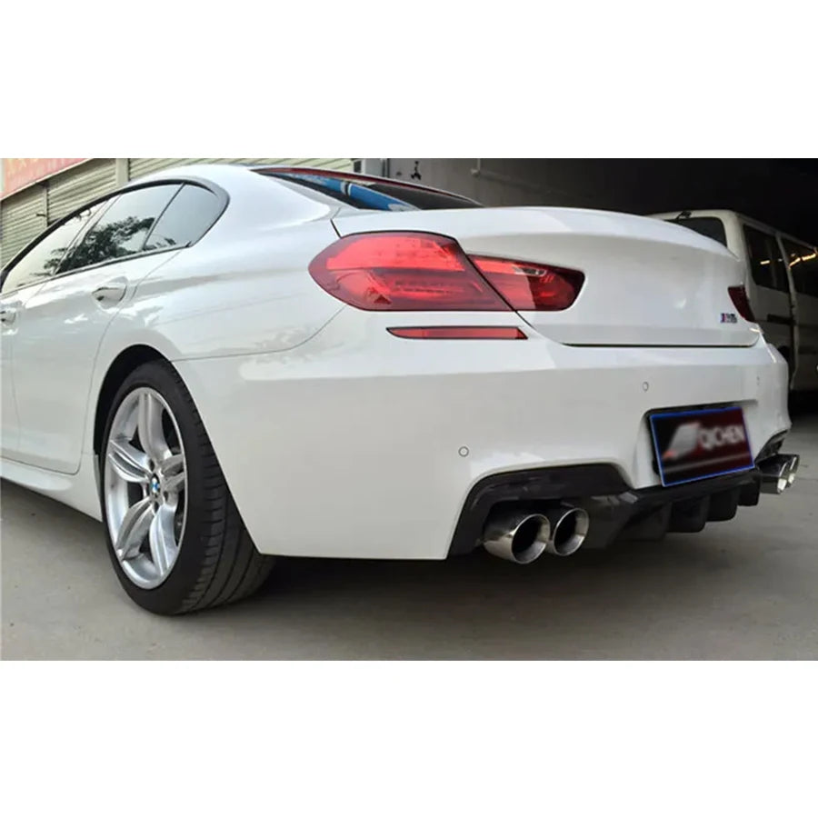 For BMW 6 Series F12 F13 F06 Carbon Fiber Back Lip Rear Bumper