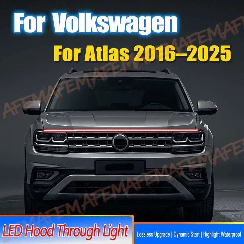 For Volkswagen Atlas 2016-2025 Auto Exterior Hood Atmosphere