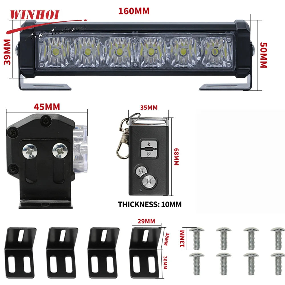 Strobe Wireless Remote Grill Warning 12V Stroboscope Signal