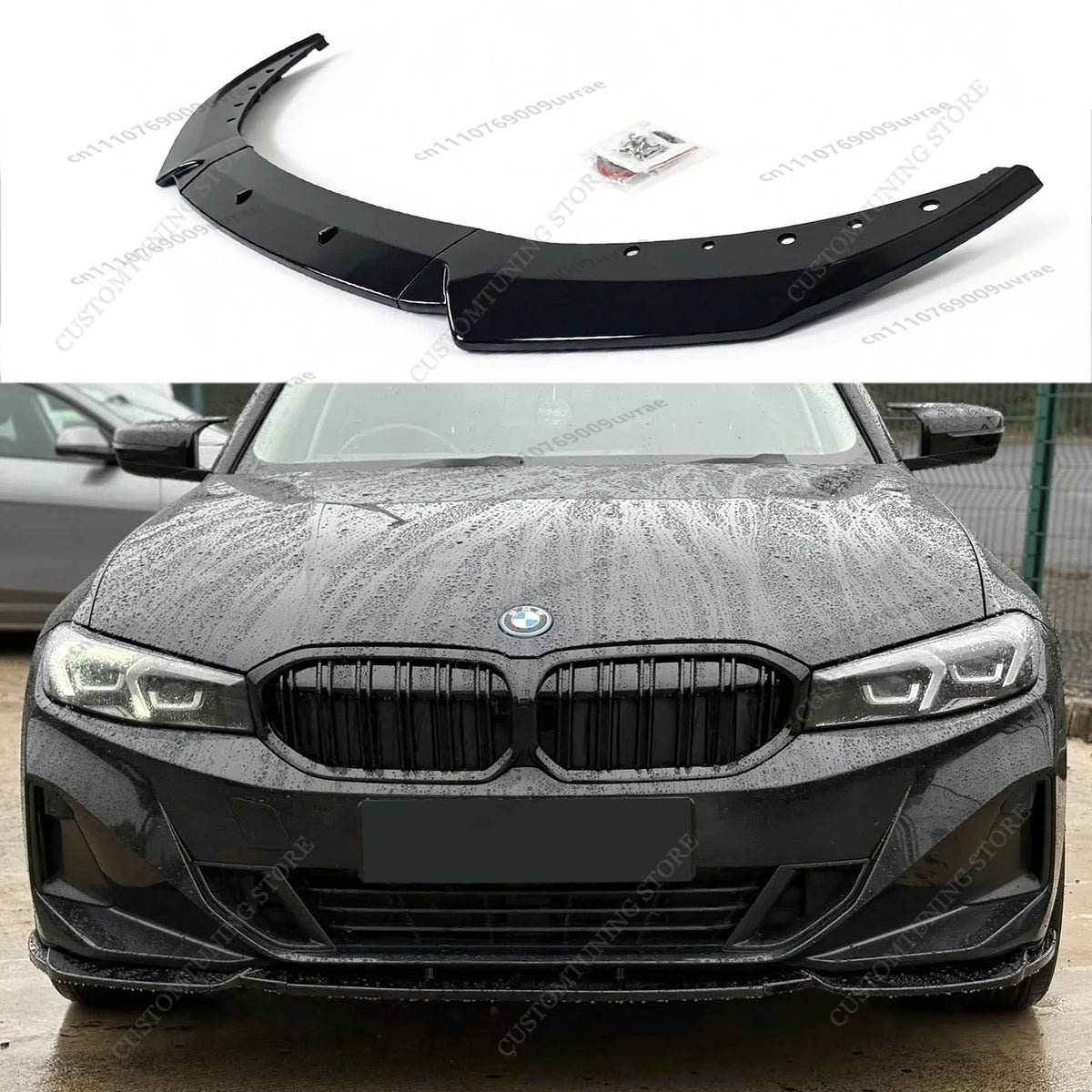 For BMW G20 G21 3 Series Front Bumper Splitter Lip Spoiler