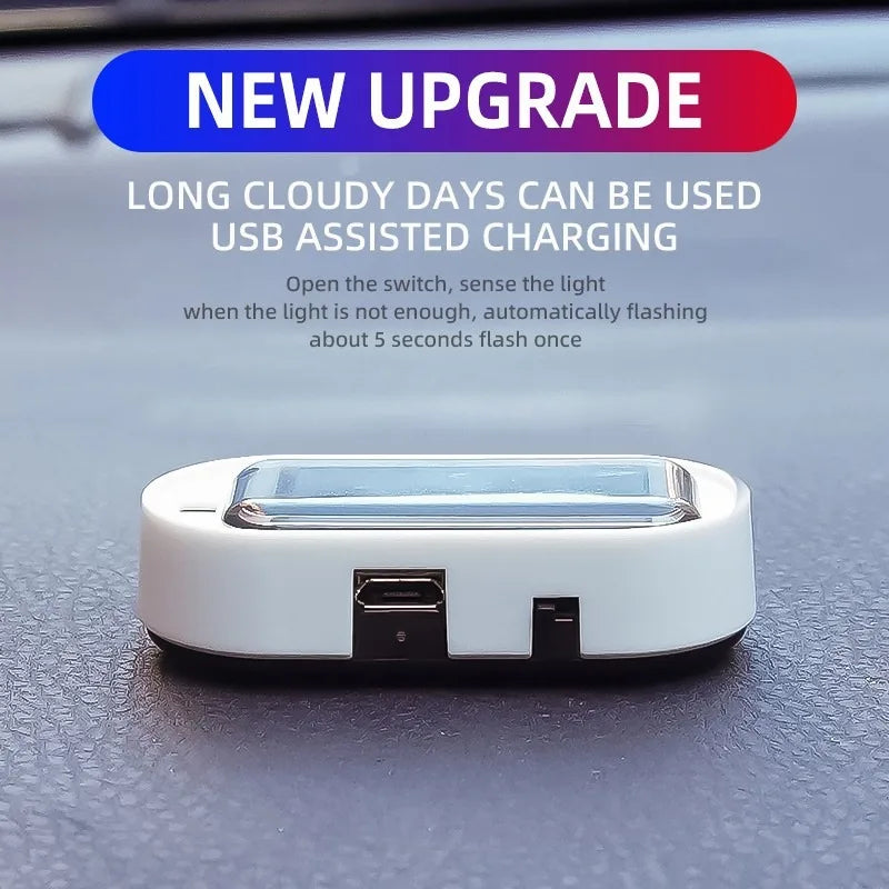 Solar Simulated Alarm Warn Flashing anti-theft Strobe Security