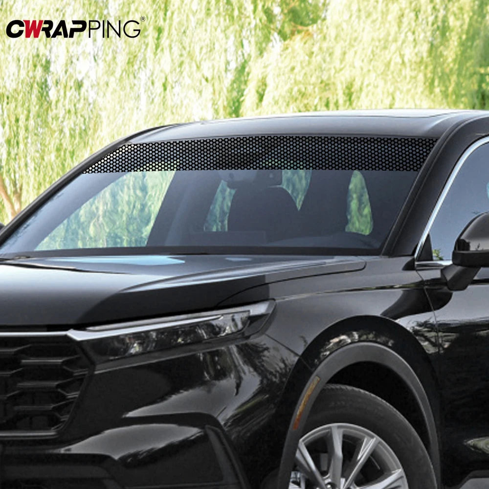 Sunshade Stickers Fly Eye One Way Vision Mesh Film
