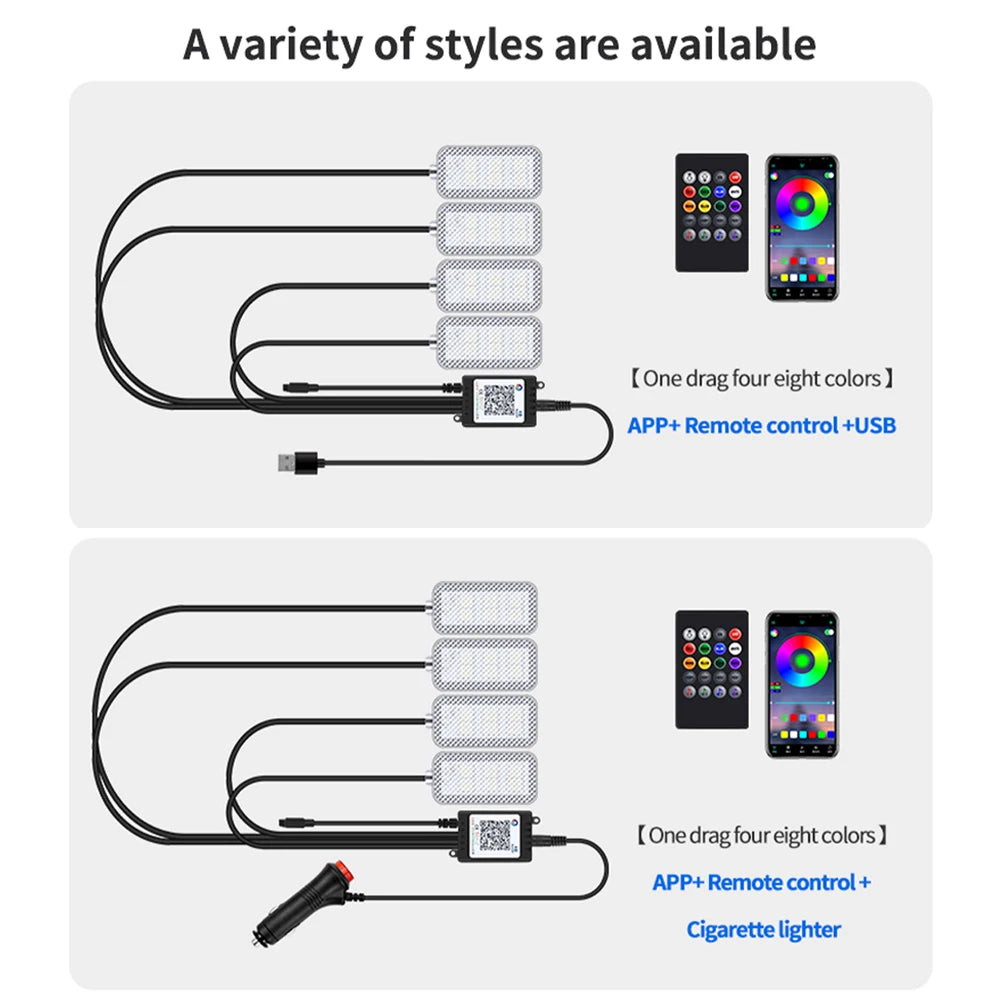 Bar Strip Mood Foot Cigarette Lighter USB Atmosphere Signal