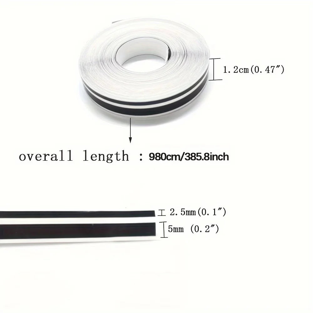 385.8 Inches 9.8 M Side Stripe Vinyl Decals Uv