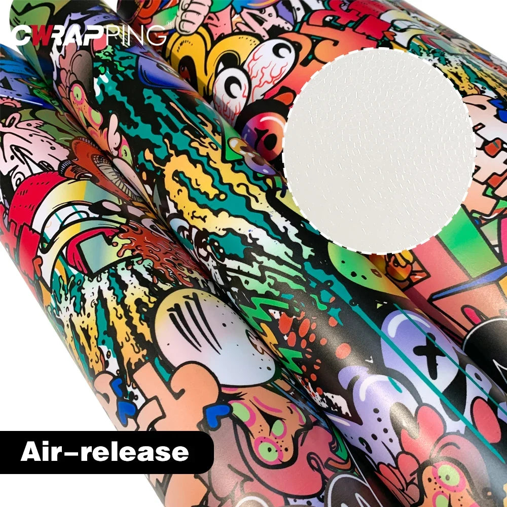 Stickers Graffiti Painting Film Cover Adhesive Vinyl Tuning Wrap