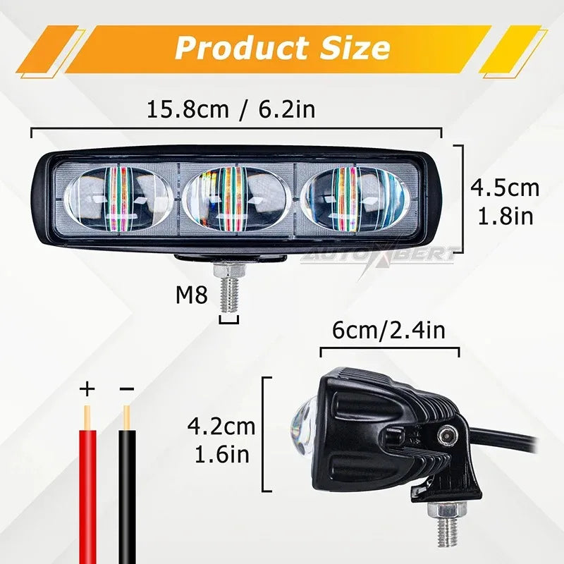 For Forklift Work Light 30W Forklift Trailer Safety Warning Area