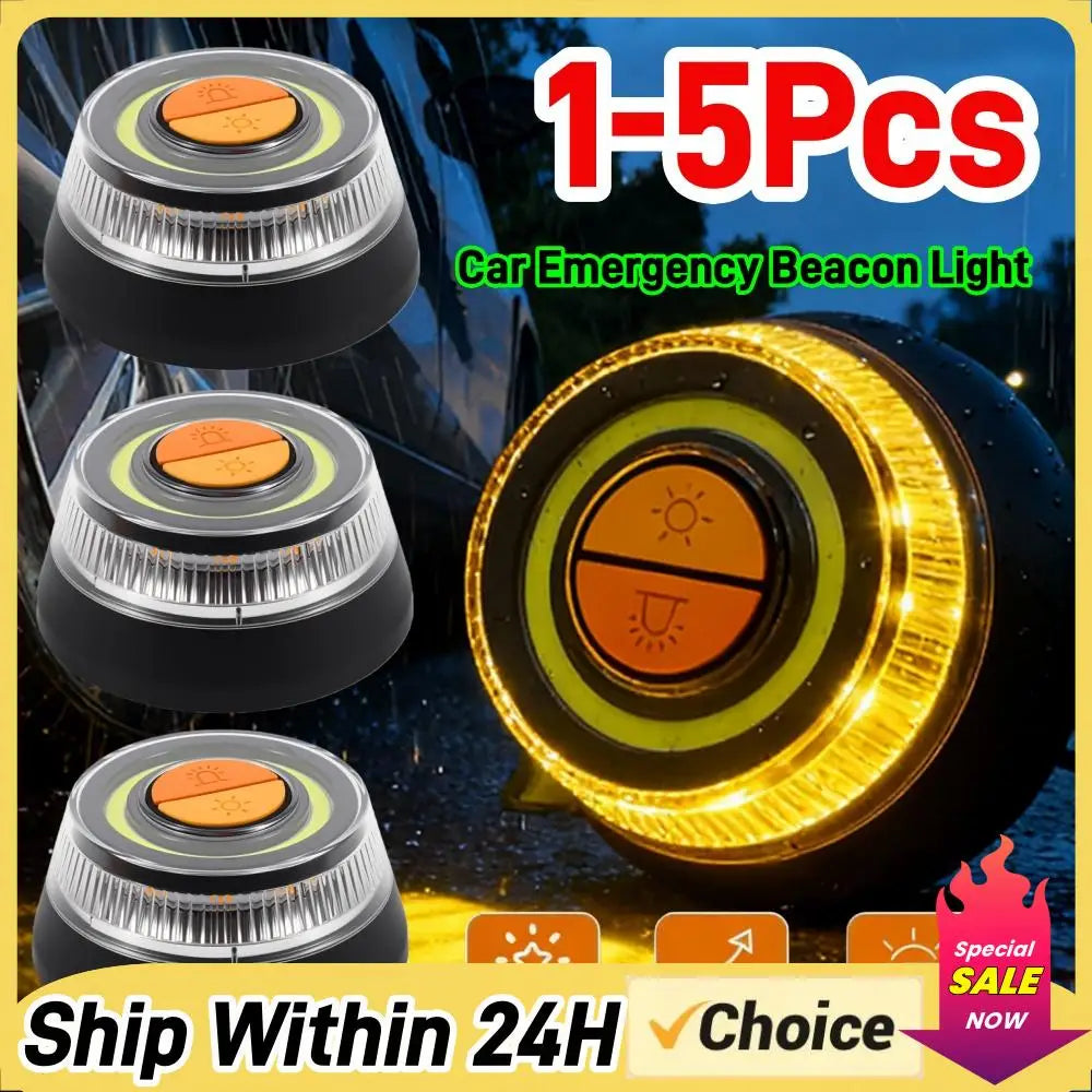 Emergency Beacon Modes Battery Magnetic Strobe Warning