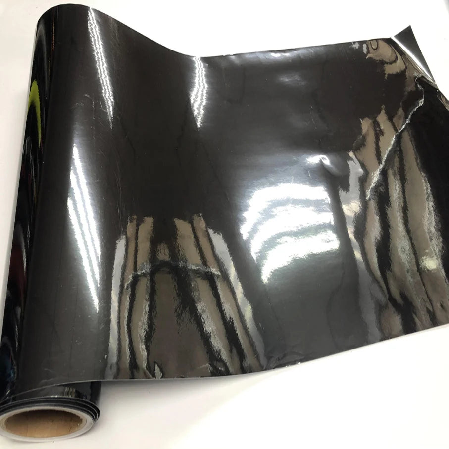 Sizes Premium Stretchable Black Chrome Mirror Flexible Vinyl Wrap