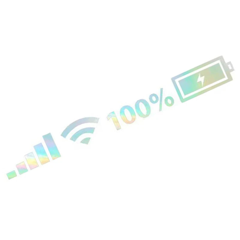 Stickers Wifi Battery Level Signal Vinyl Reflective Sticker