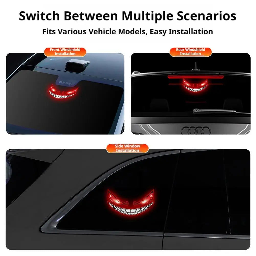 Solar Powered Ambient Dynamic Facial Expression Warning Rear