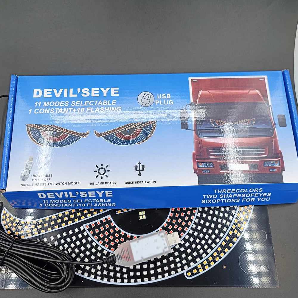Blinks Truck Dynamic Eye Flexible Display Rear Window Advertising
