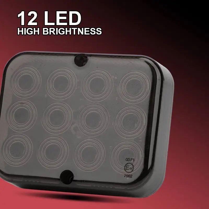 Waterproof 12 Rear Tail Fog E11 Driving Safety Warning