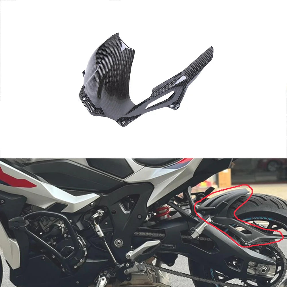 For BMW S1000XR 2020 2021 2022 3K Carbon Fiber Rear Fender