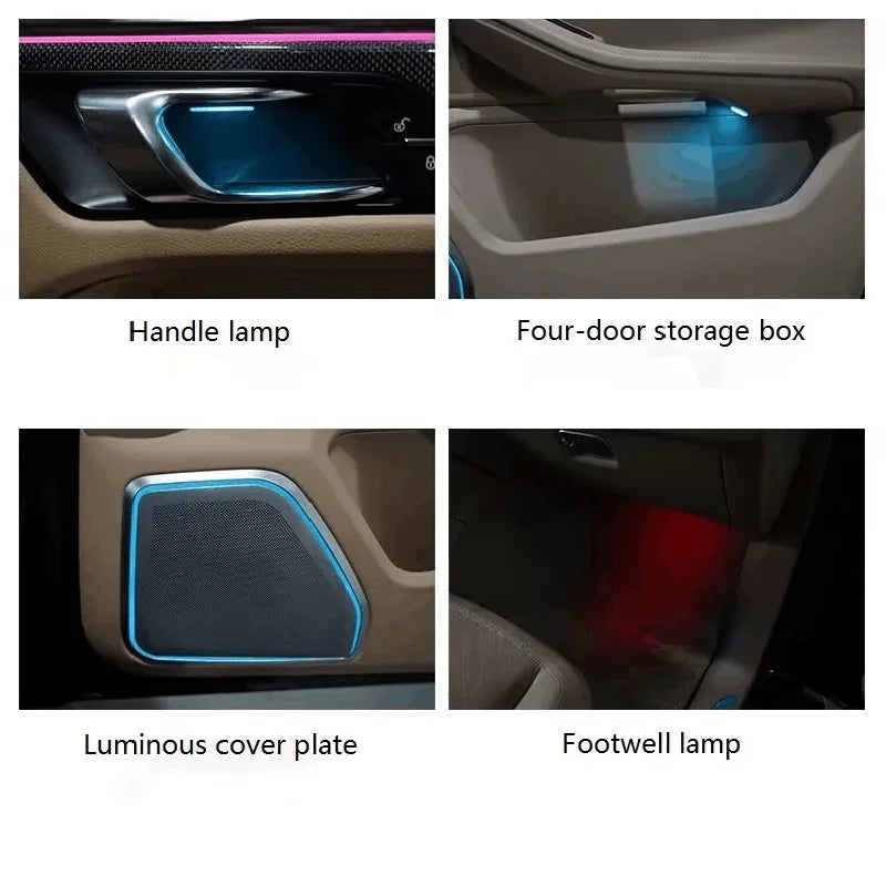For Macan 2014-2022 Lhd Rhd Mood Ouchuangbo Ambient Lighting