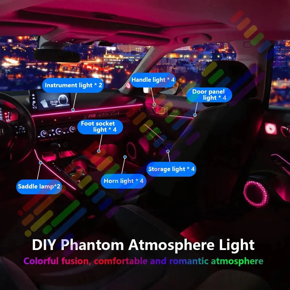 IN1 Smart Interior Ambient Lighting Welcome Mode Hidden Design