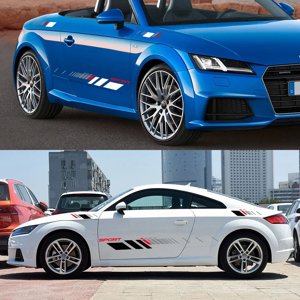 For Audi Tt 8N MK1 MK2 Side Door Sticker Trims Vinyl Decals