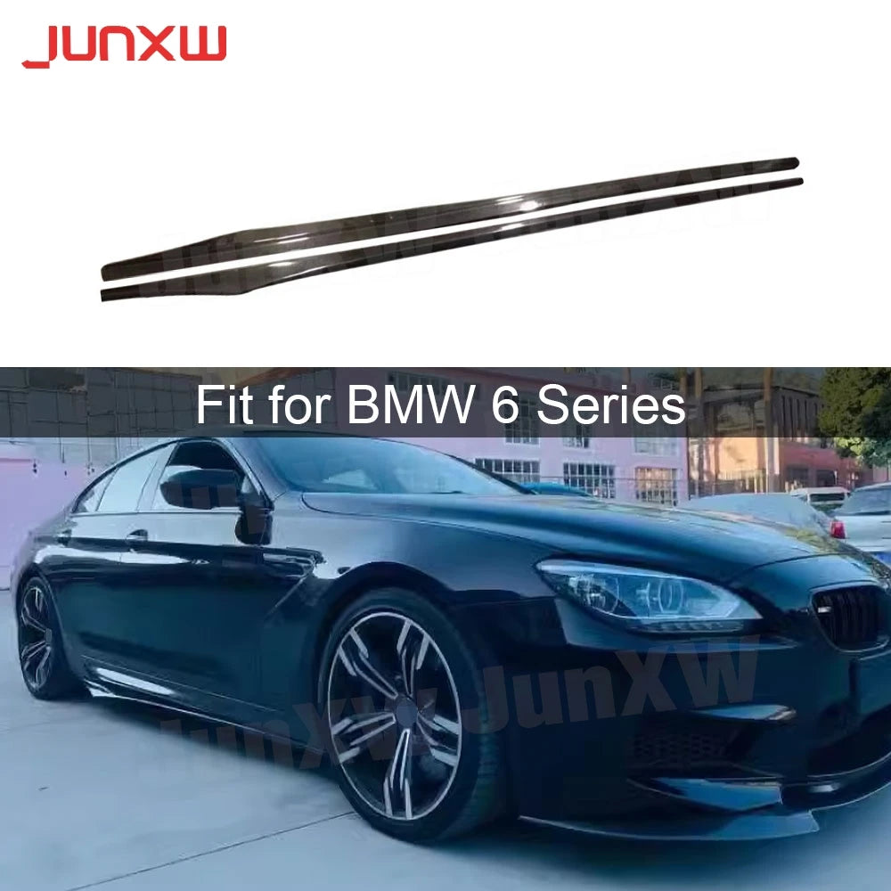 For BMW 6 Series F06 F12 Carbon Fiber Frp Side Skirts Bodykit