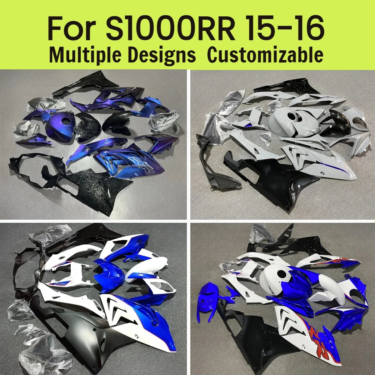 For BMW S 1000RR 15 16 Injection Fairings S1000RR 2015 2016 ABS