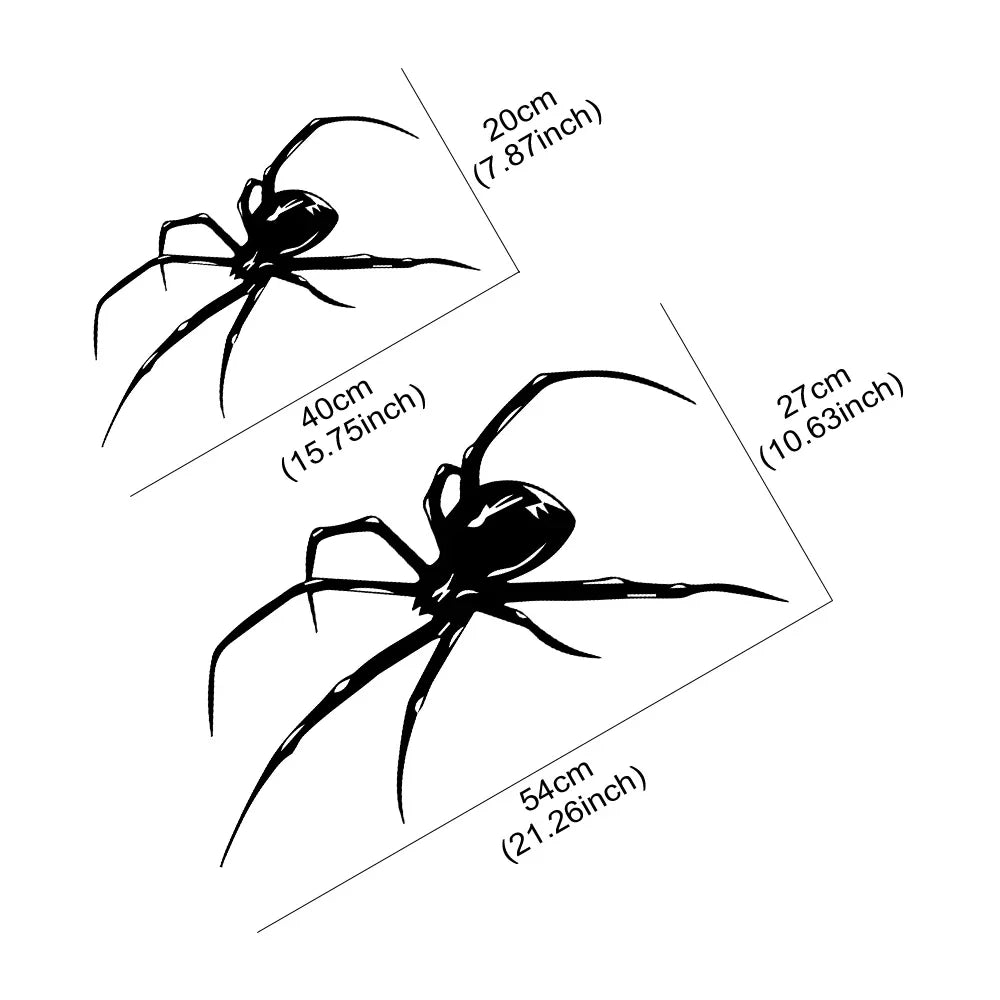 For All Mysterious Spider Pattern Vinyl Stickers Cars Body
