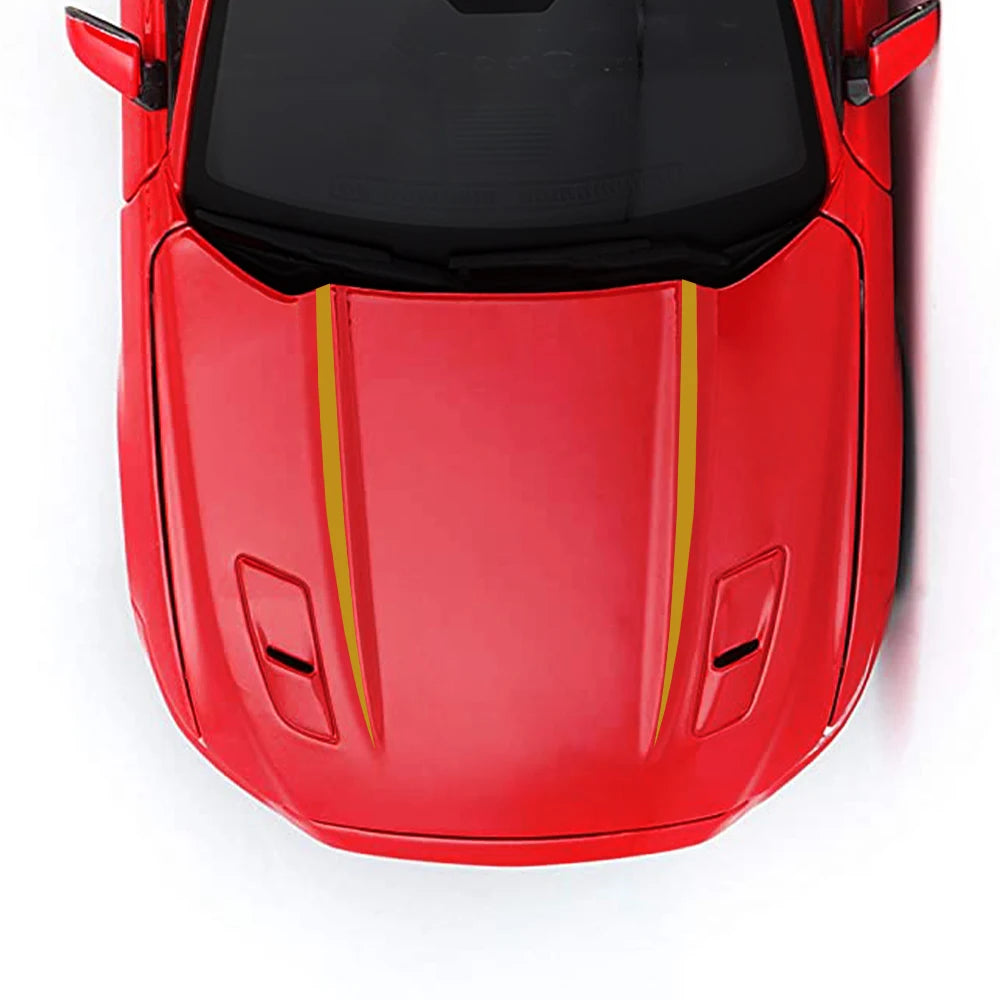 For Ford Mustang 2015 2016 2PCS Set Long Hood Stickers Decals