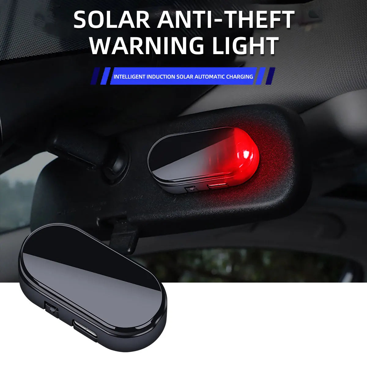 1PC Fake Security Solar Powered Simulated Dummy Alarm Wireless