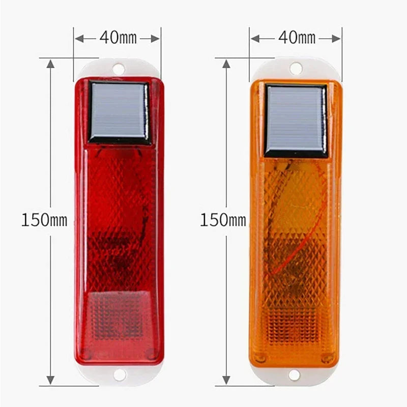 2PC Solar Strobe Warning Flash Traffic Caution Chip Control