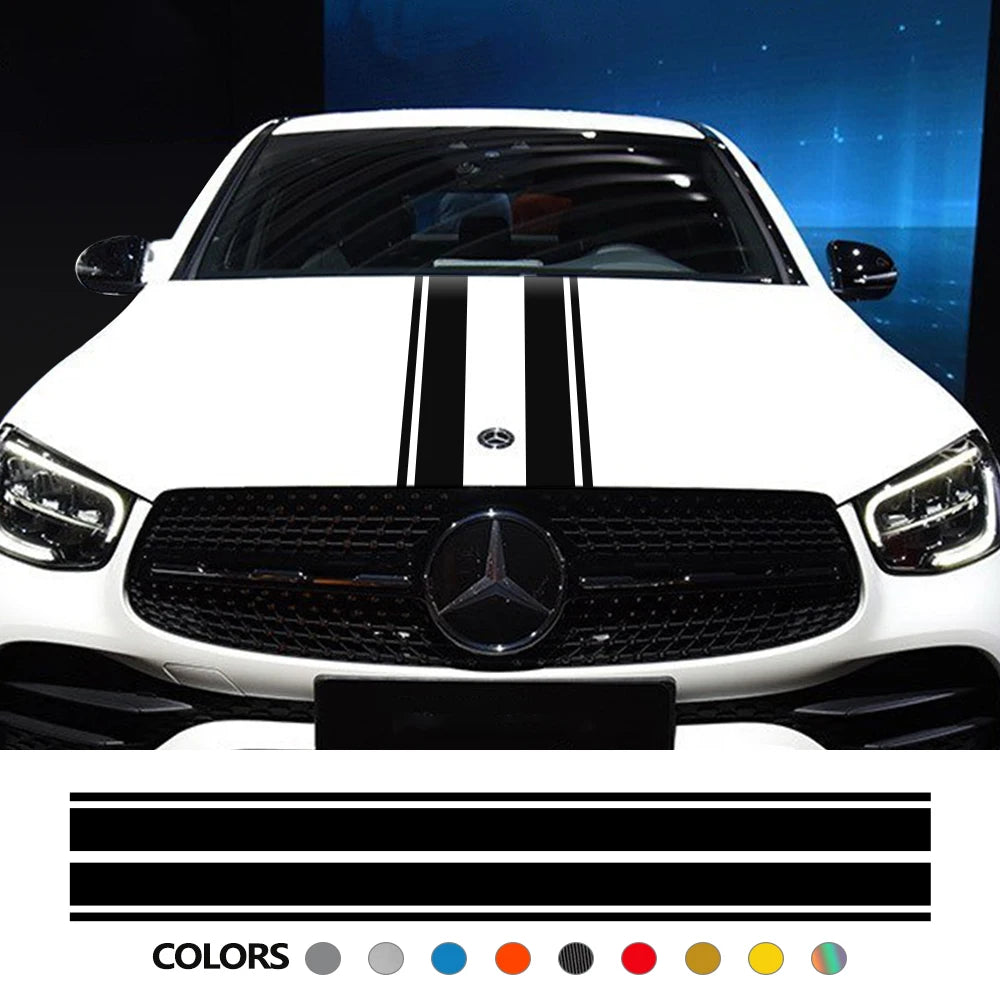 For Mercedes Benz A Gla Glc Hood Cover Sticker Cla Amg W176 C117