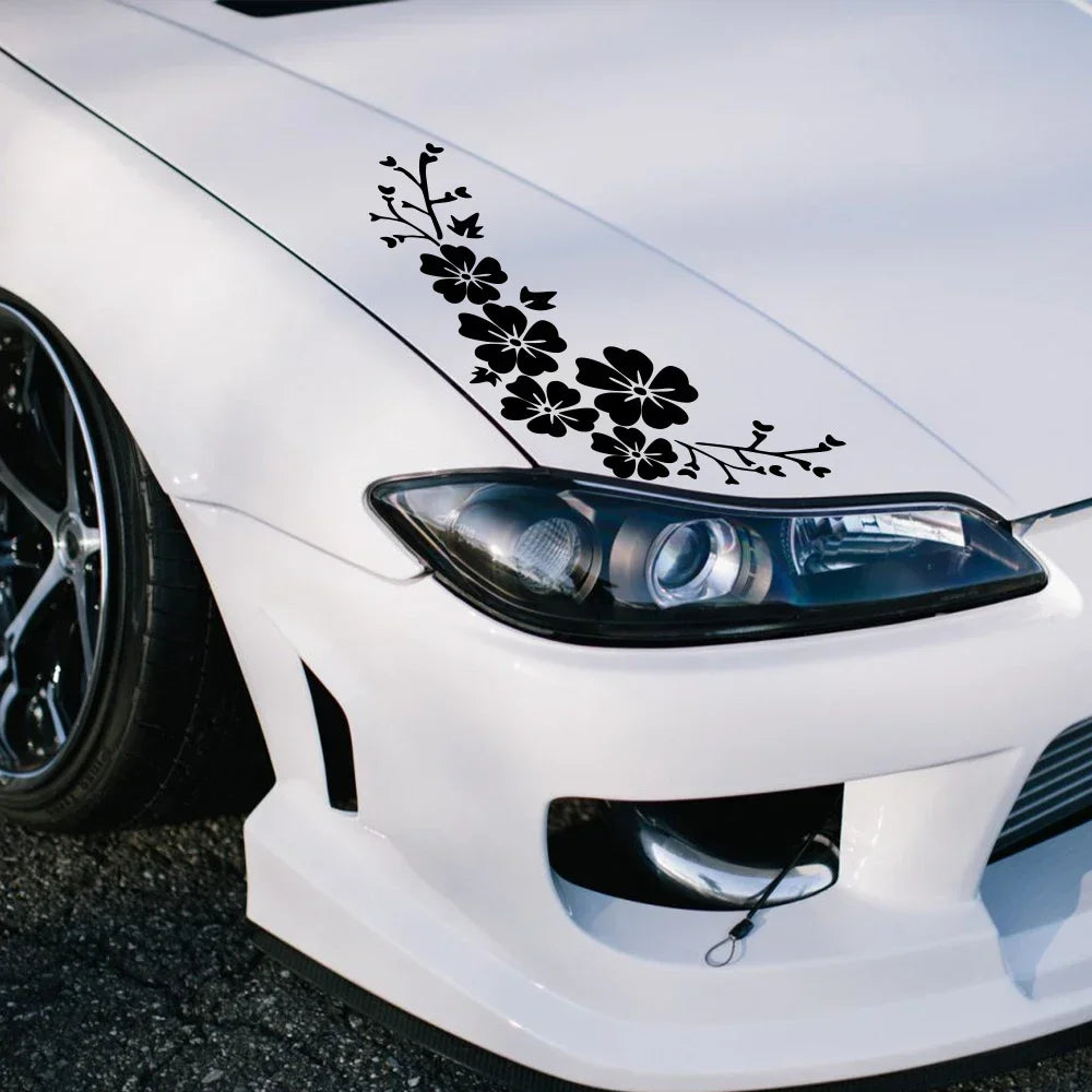 Sticker Blossom Flower Clusters Waterproof Vinyl Decal