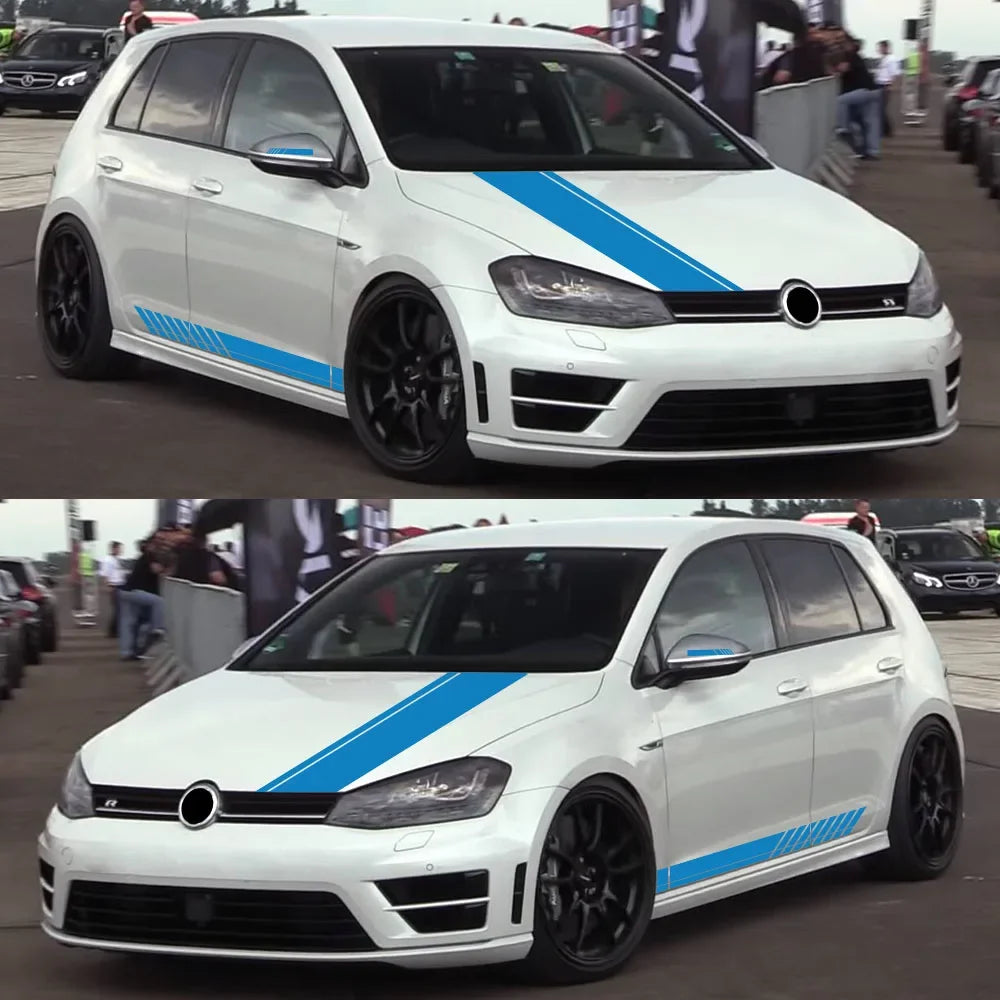 For Audi BMW Mercedes Ford VW Bonnet Cover Sticker Toyota Nissan