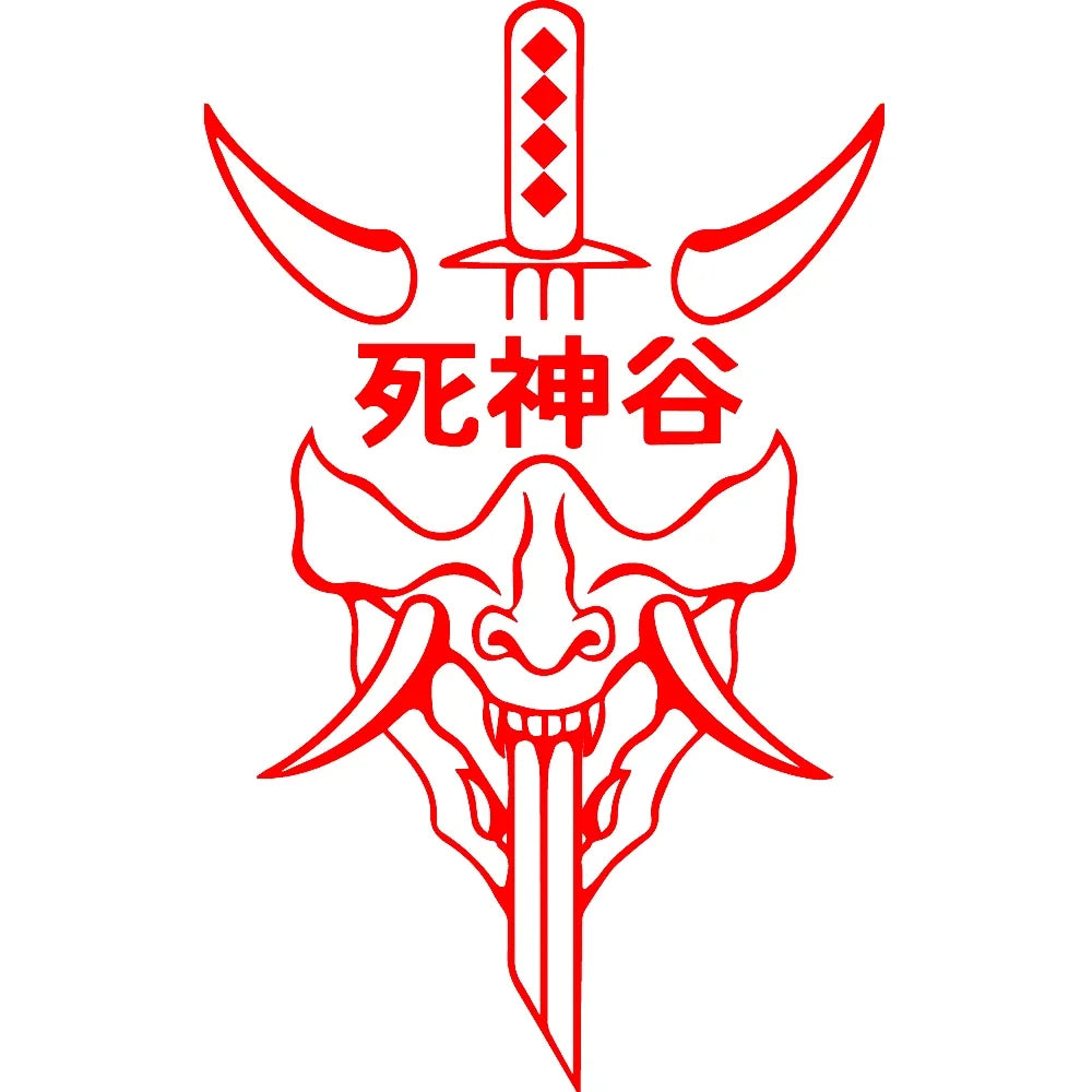 Design Shinigami Valley Japanese Sticker Devil Waterproof