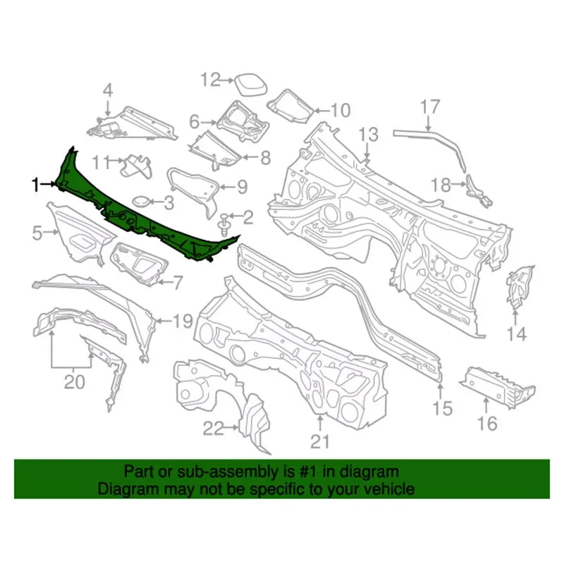 For BMW F32 F33 F36 F82 Windscreen Fair Water Piece Series 430I
