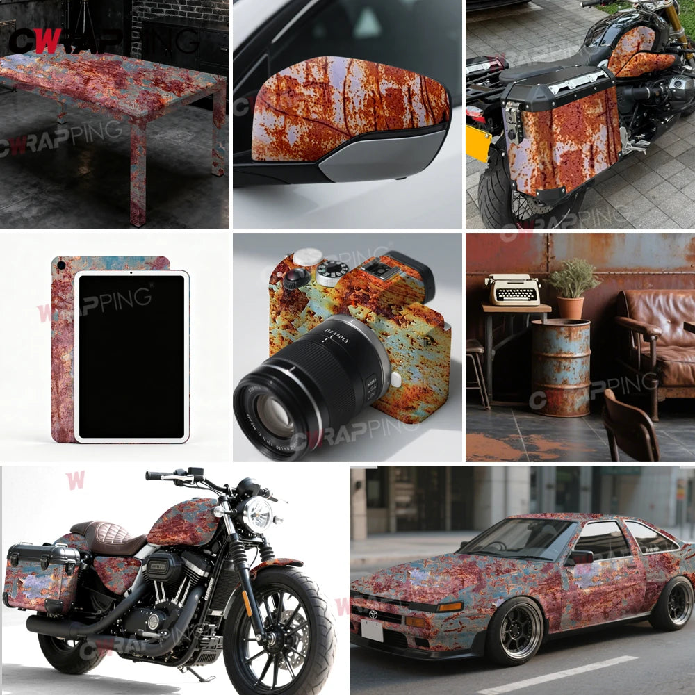 For Motorcycle Vinyls Waterproof Rusting Vinyl Decorating Rust