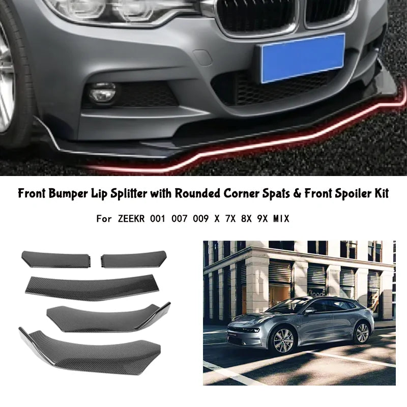 For Zeekr 001 007 009 X 5-segment Adjustable Front Bumper Lip