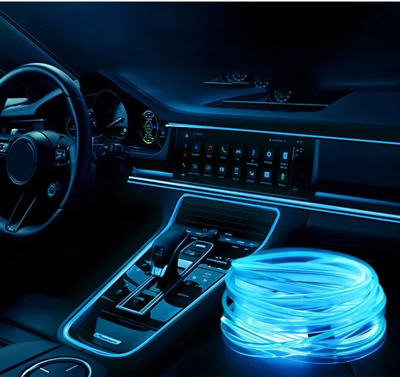 5M RGB Interior Ambient Strip Support APP Control Invisible
