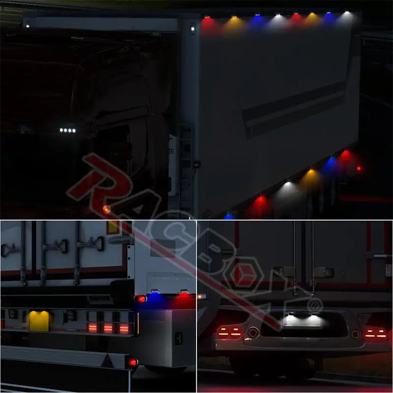 For 12V 24V 10PCS License Number Plate Truck Trailer Rv Camper