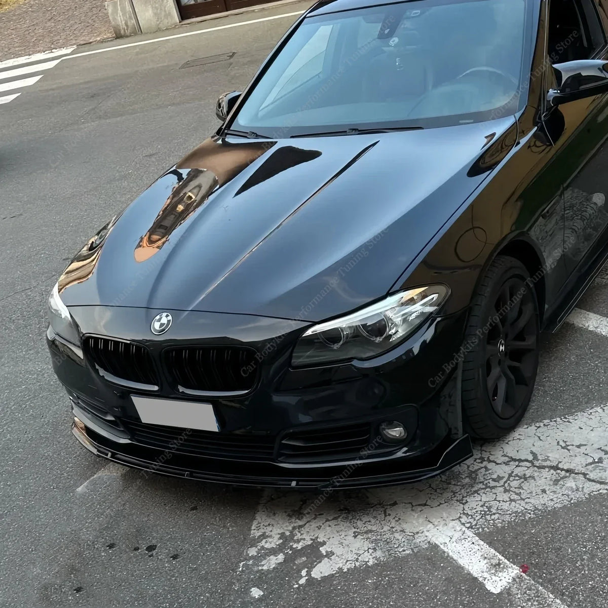 For BMW F10 F11 Lci 3PCS Front Bumper Lip Spoiler Splitter