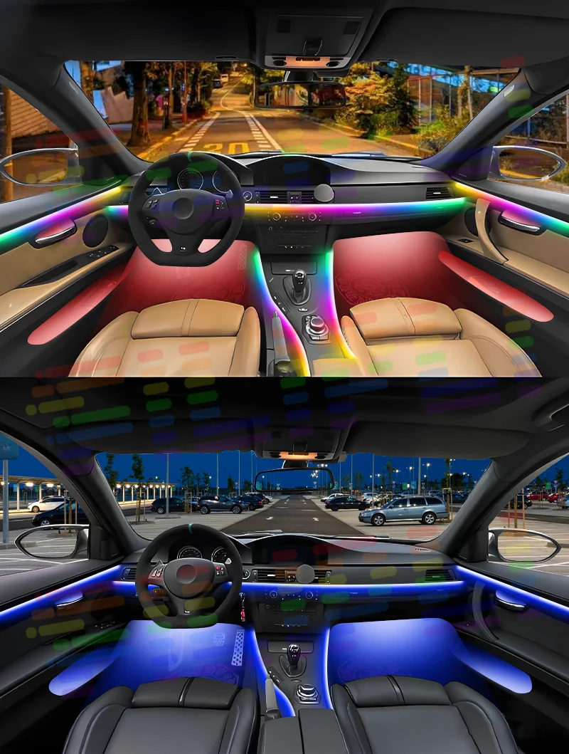 For BMW E90 LED Fit Cabin Atmosphere Strip 64S Dynamic Lighting