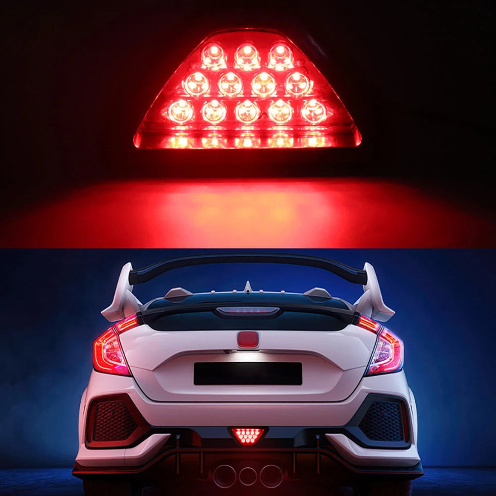 Tail Super Bright Flash Warning F1 Triangle Sporty 12LED