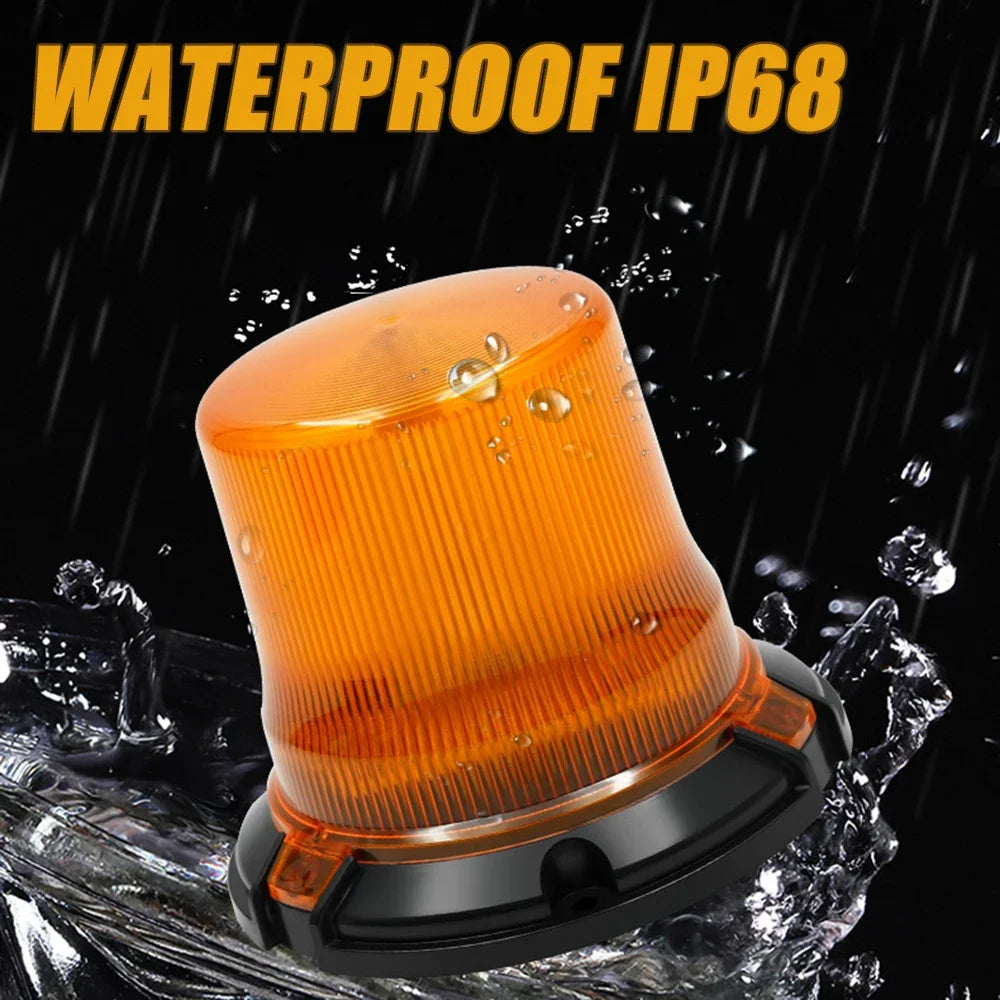 Rotating Beacon 12-24v Stroboscope Magnetic Flashing Warning