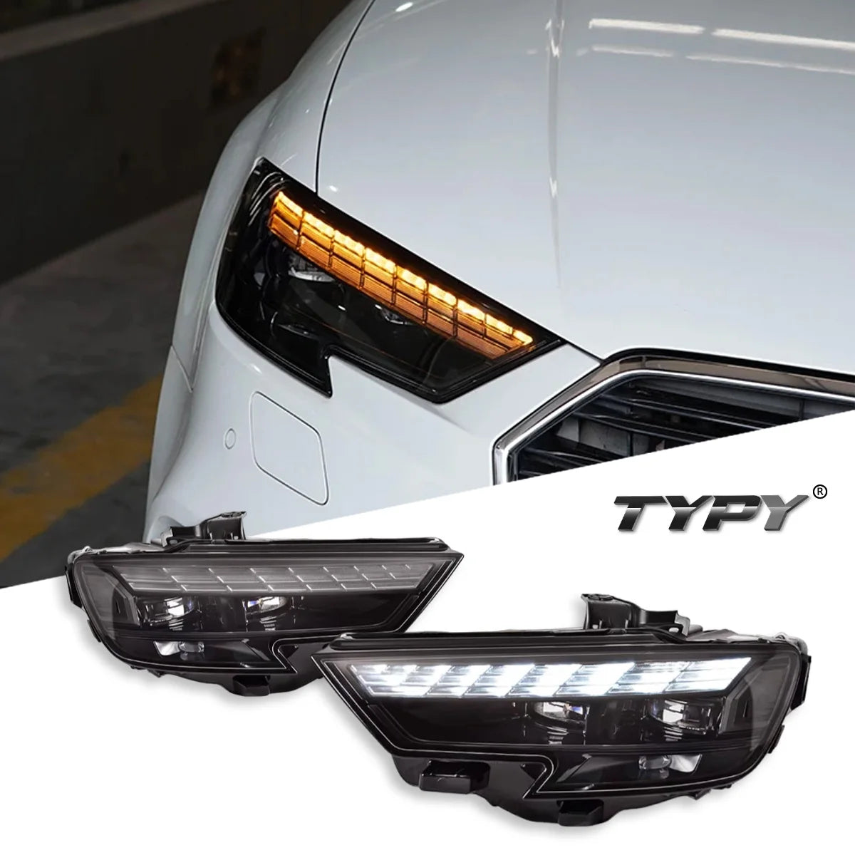 For Audi A3 Headlight A3L 2017-2020 Typy Upgrade Modified Drl