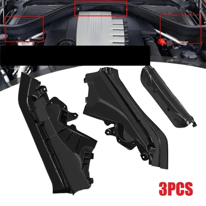 For BMW X5 E70 X6 E71 3PCS Engine Upper Compartment Partition