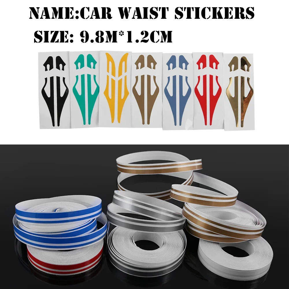 Roll Multicolor Striping Pin Stripe Steamline Double Line Tape