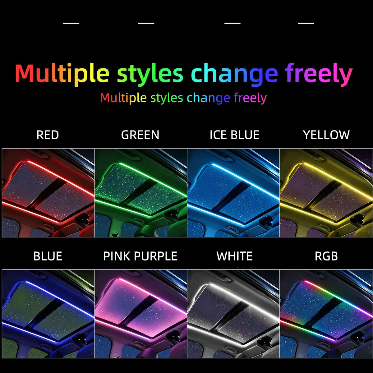 Ambient Lighting Skylight Symphony RGB 140CM Panoramic Interior