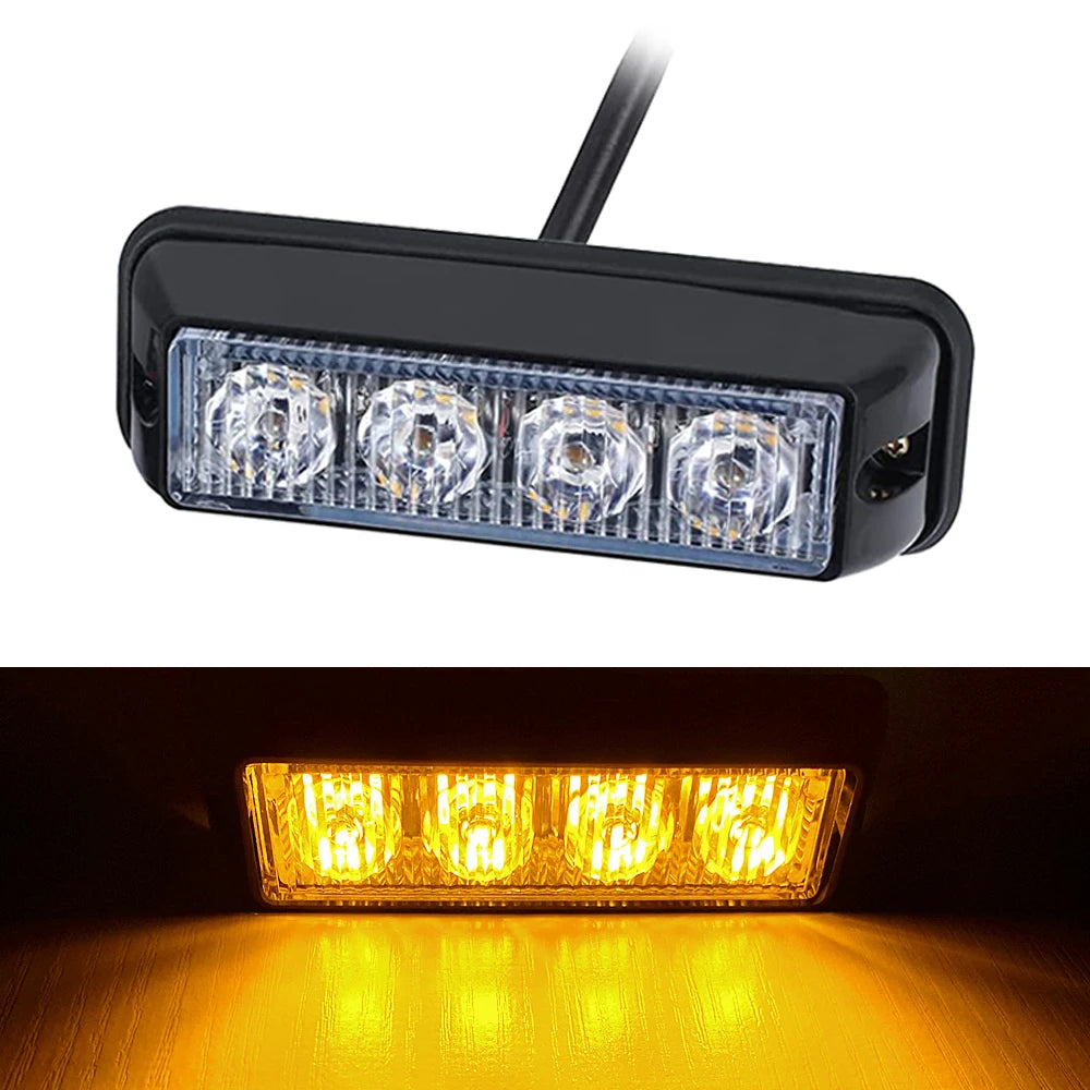 Grille Strobe Beacon Pickup Truck Width Indicator Emergency Flash