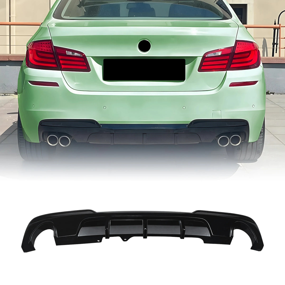 For 2011-2017 BMW 5 Series F10 Tail Boot Lower Spoiler Splitter
