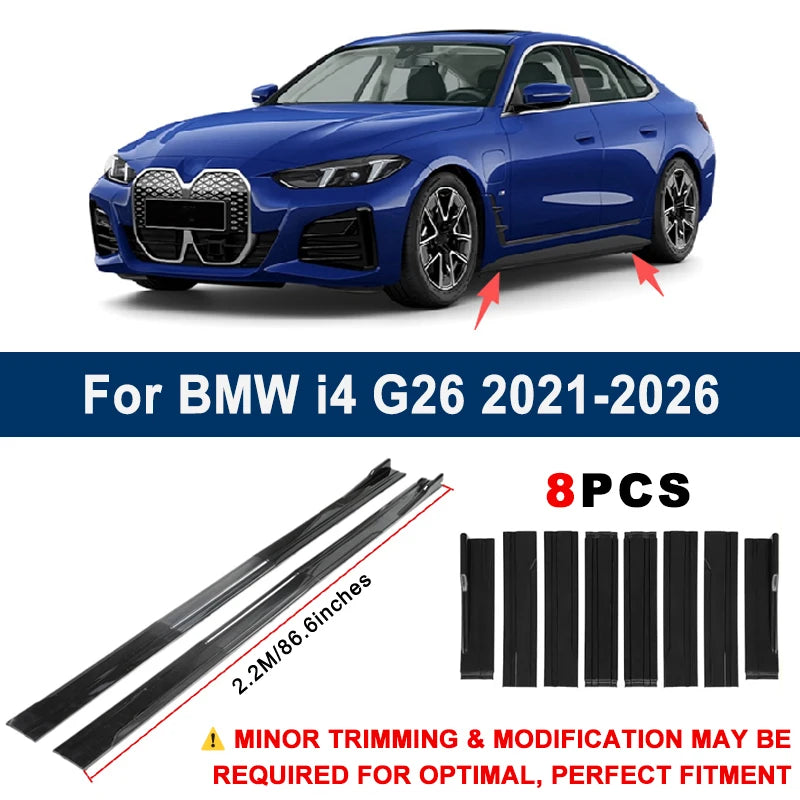 For BMW I4 G26 2021-2026 2022 Aerodynamic 2.2m Sectional Side