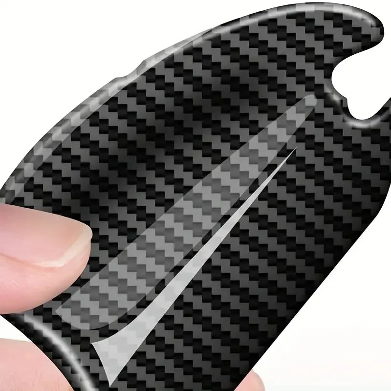 Door Handle Stick anti-collision Strip Carbon Fiber Protective